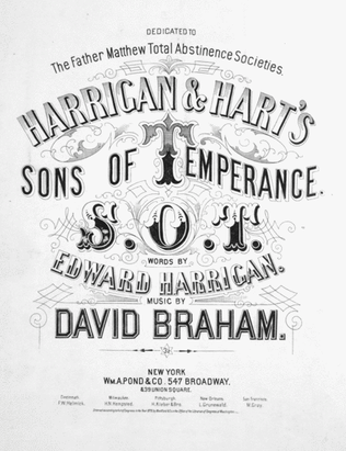 Harrigan & Hart's Sons of Temperance. S.O.T