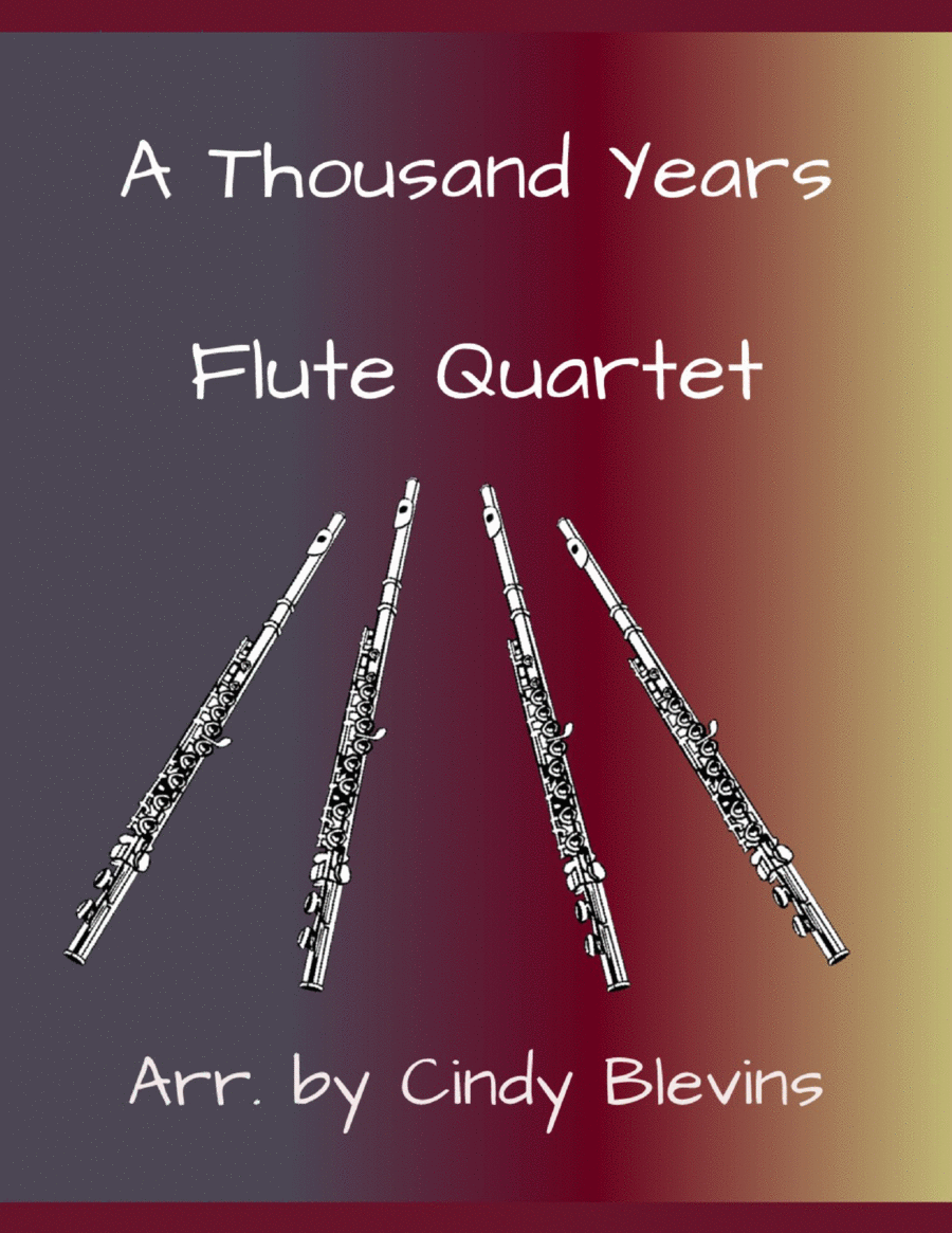 A Thousand Years Flute Quartet scores gallery preview page 1
