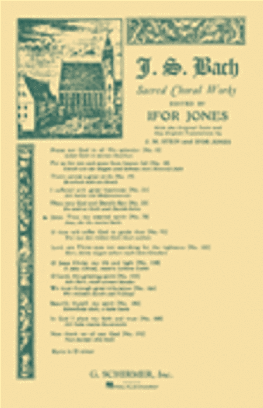 Cantata No. 78: Jesu, der du meine Seele 4-Part scores gallery preview page 1