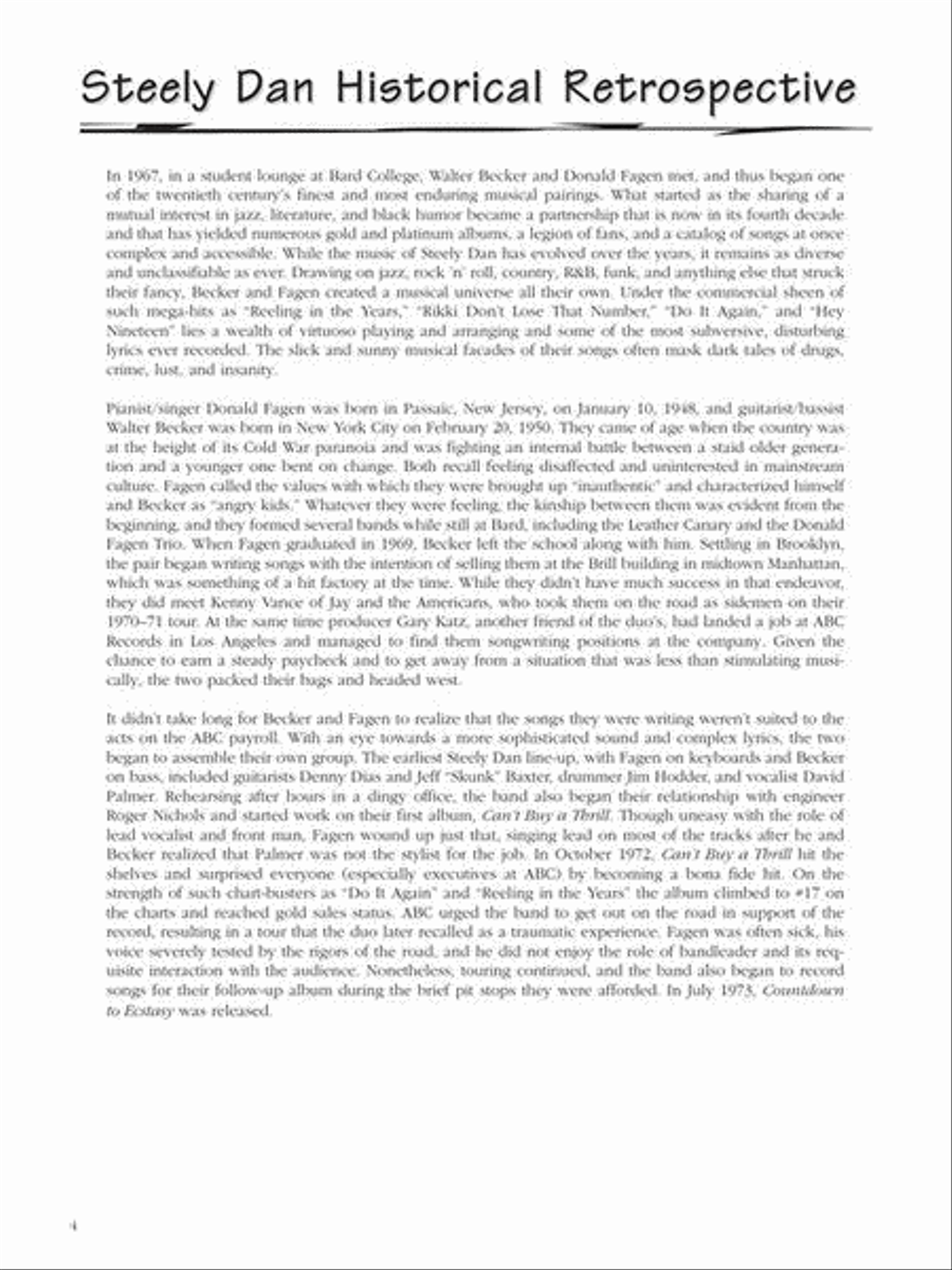 Best of Steely Dan Electric Guitar scores gallery preview page 4