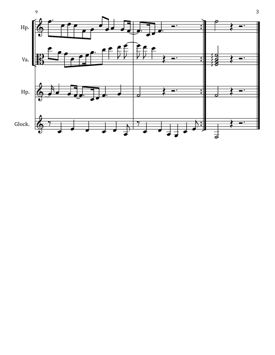 Children's Musing 55 Children's Musing 55 Small Ensemble scores gallery preview page 3