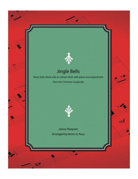 Jingle Bells - Piano solo, vocal solo or unison choir with piano accompaniment image number null