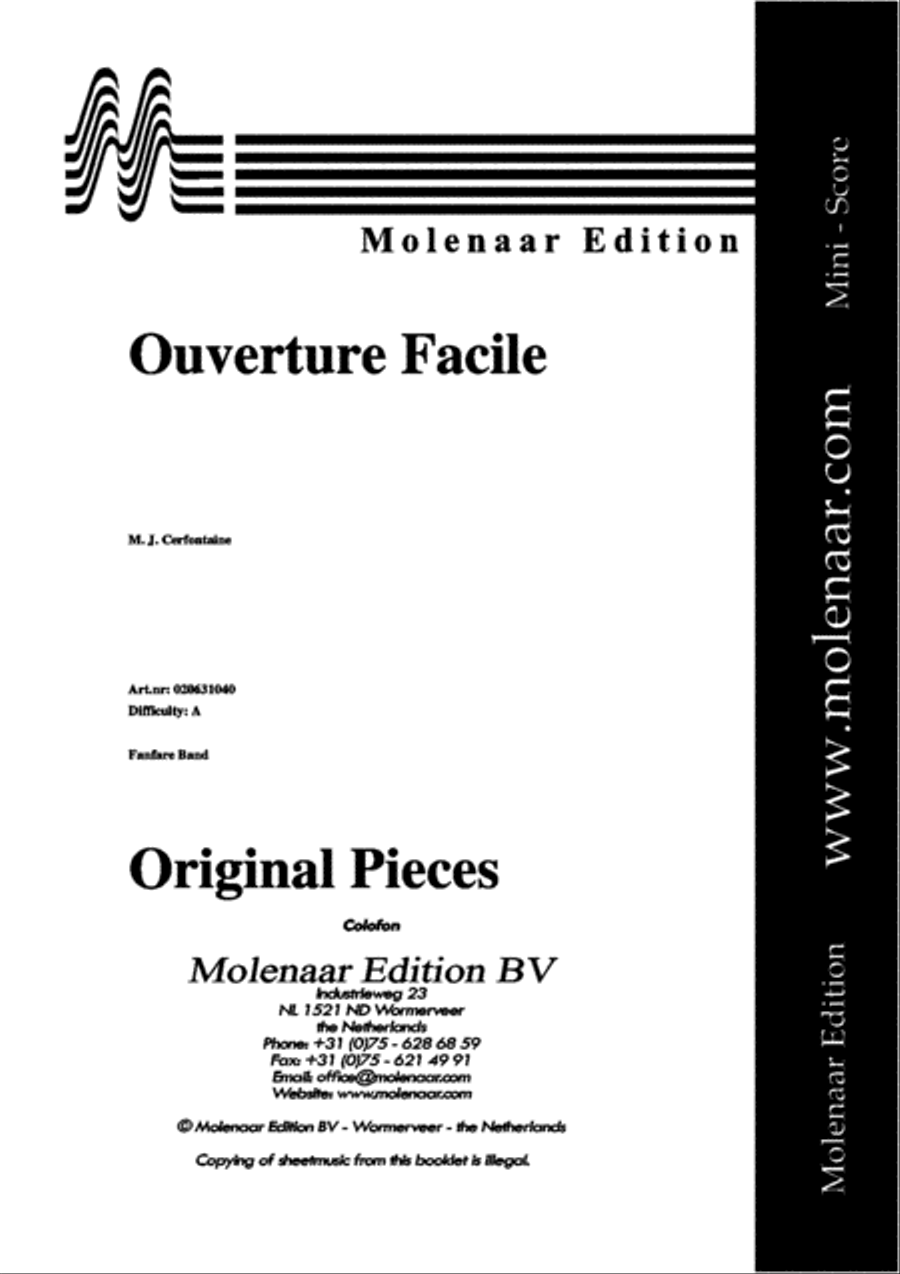 Ouverture Facile Concert Band scores gallery preview page 2
