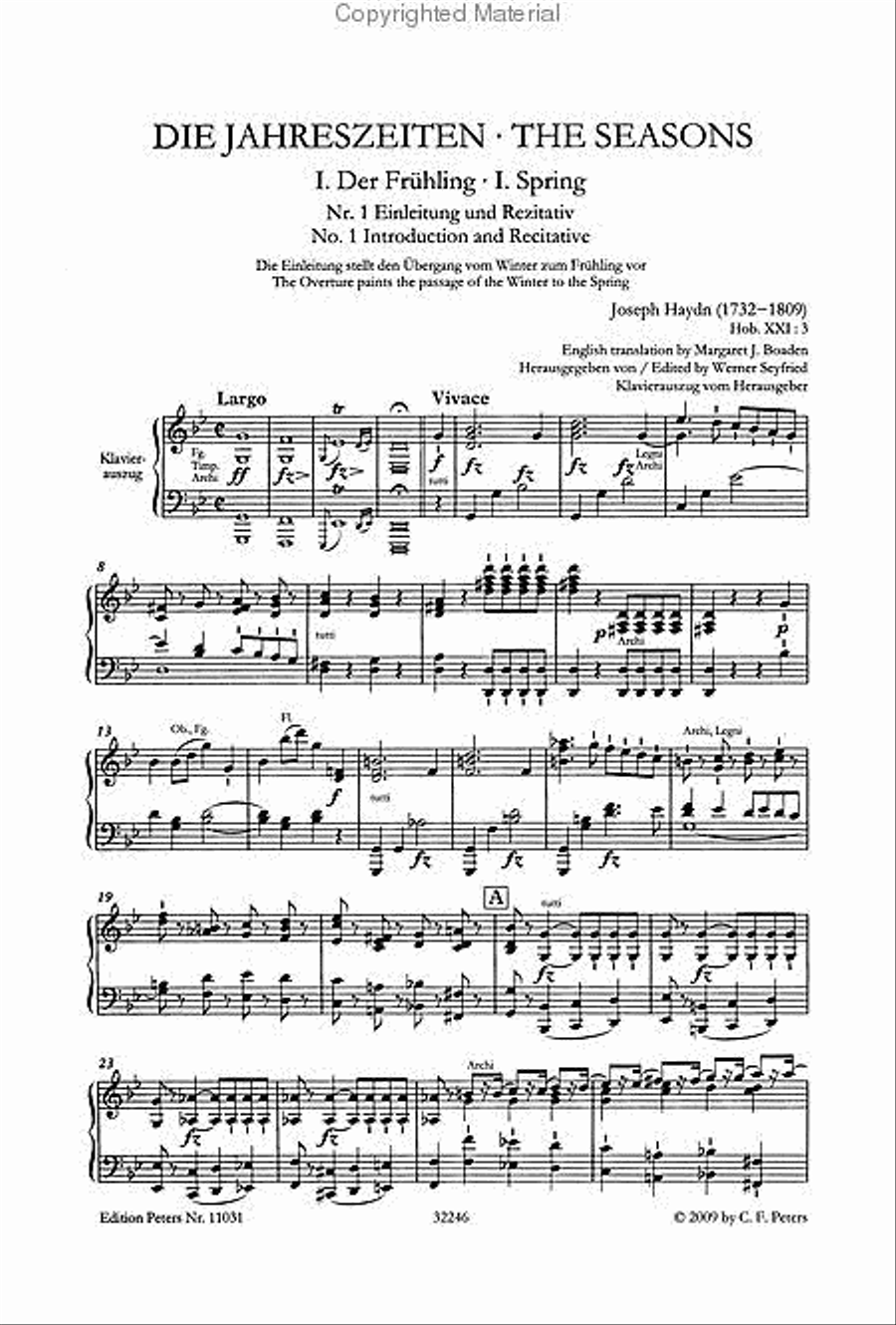 The Seasons Hob.XXI:3 (Vocal Score) STB scores gallery preview page 3