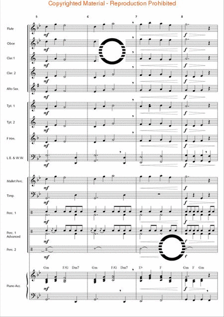 Thunderbolt Peak (Concert March) Concert Band scores gallery preview page 3