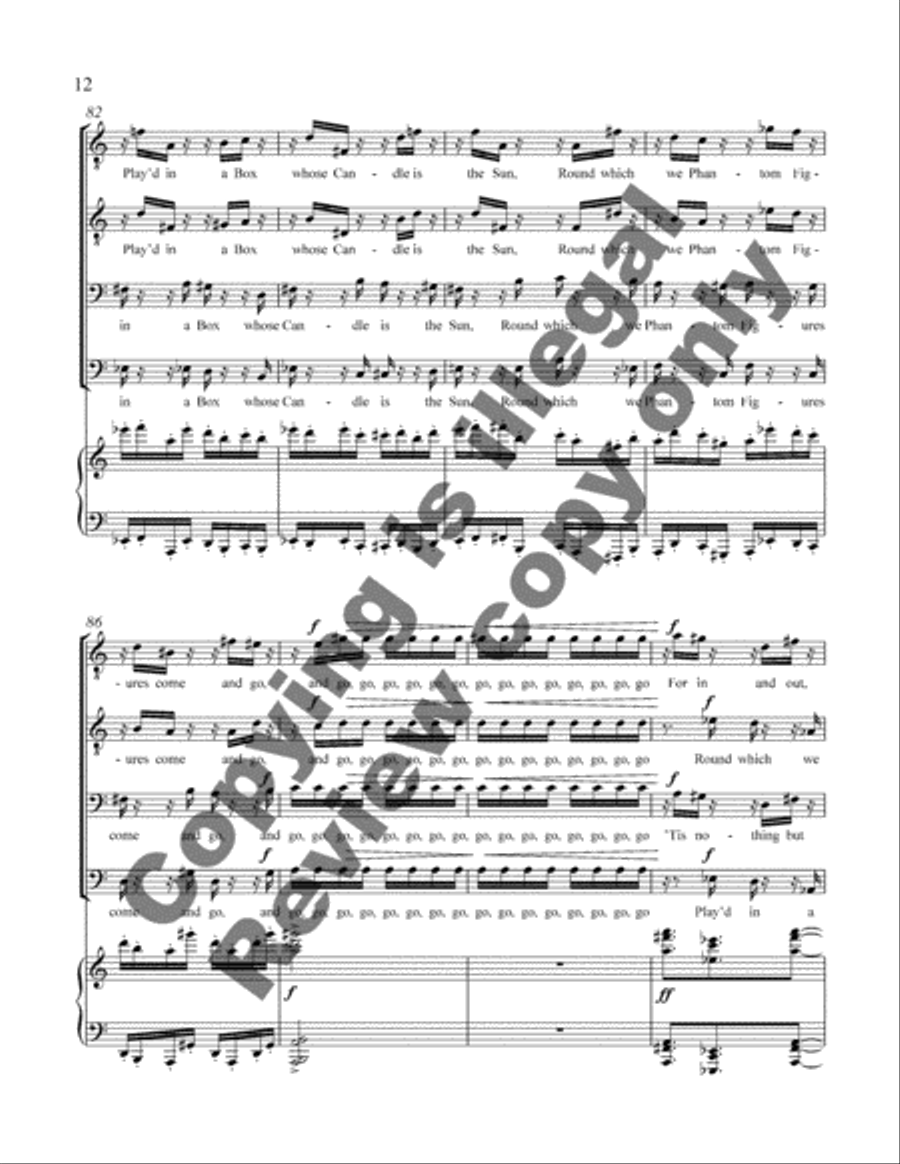 Four Scenes from the Rubaiyat TTBB scores gallery preview page 7