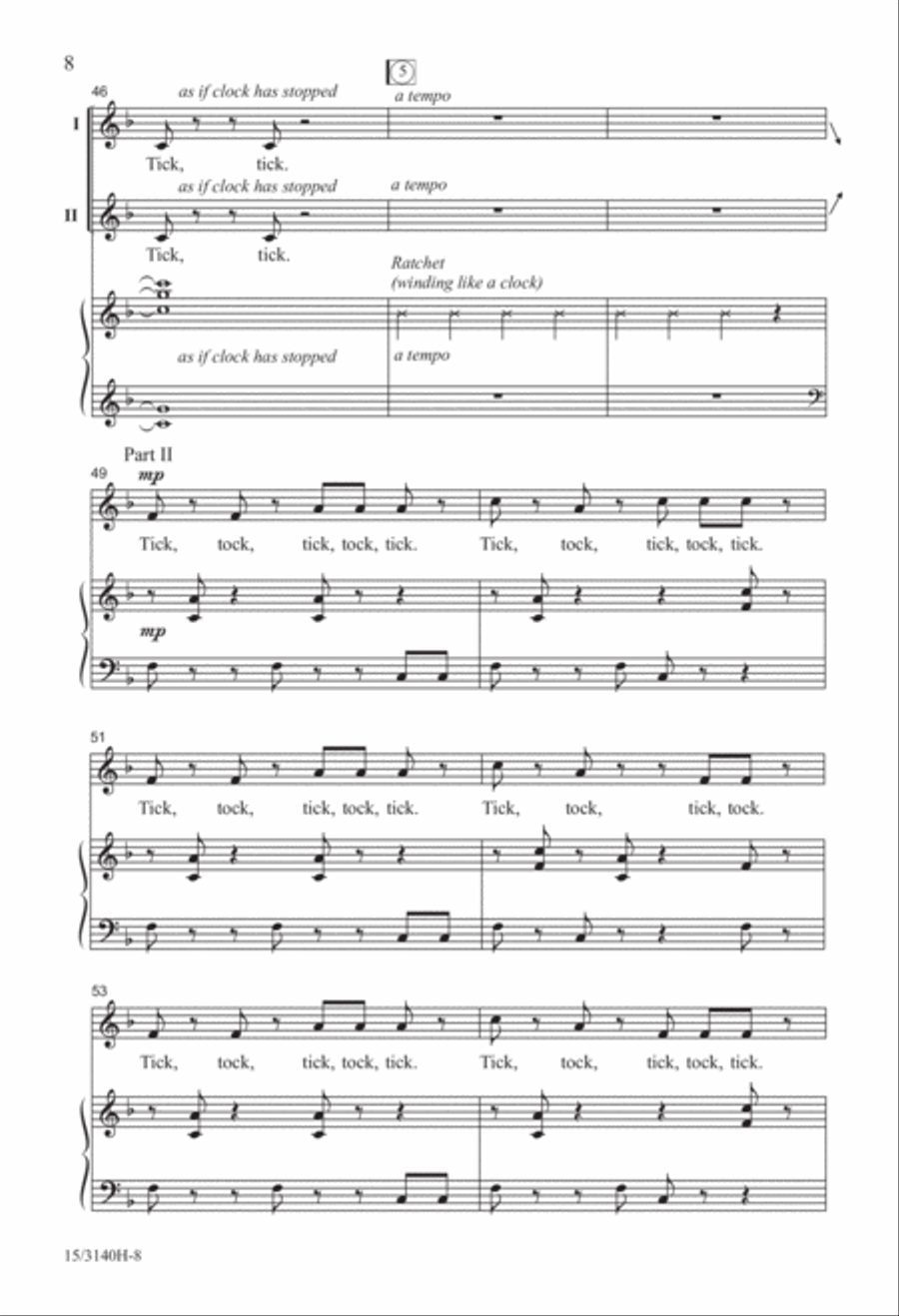 Just Like Clockwork! 2-Part scores gallery preview page 8
