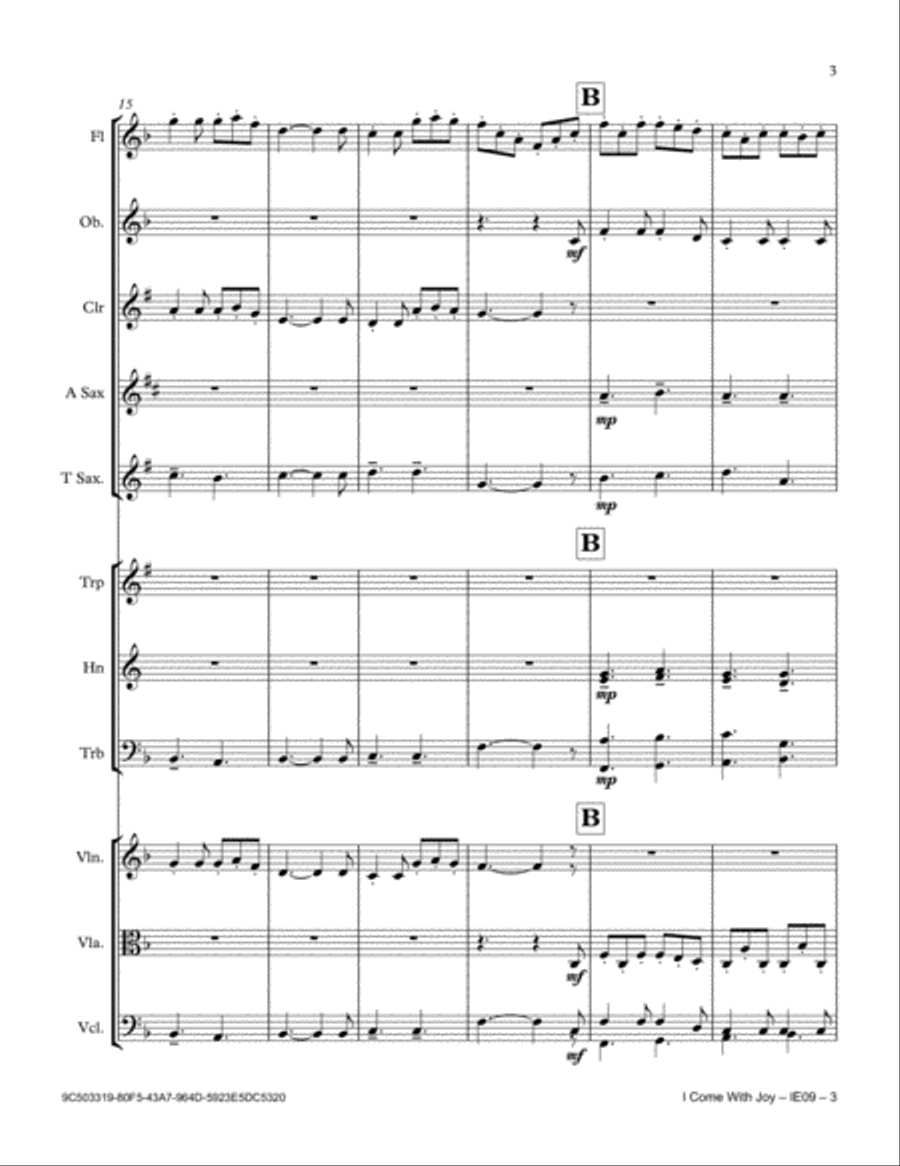 I Come With Joy Full Orchestra scores gallery preview page 3