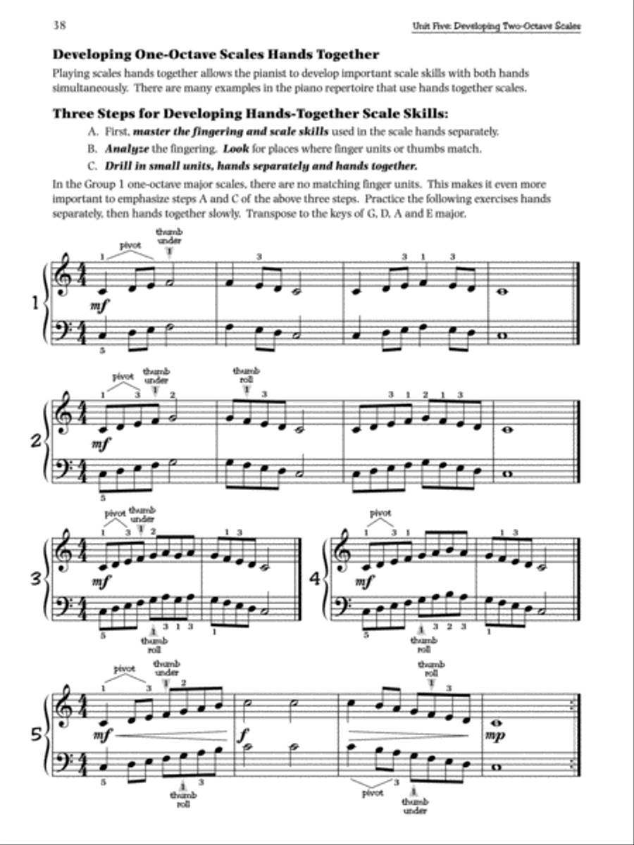 Pathways to Artistry Technique, Book 3 Piano Method scores gallery preview page 4