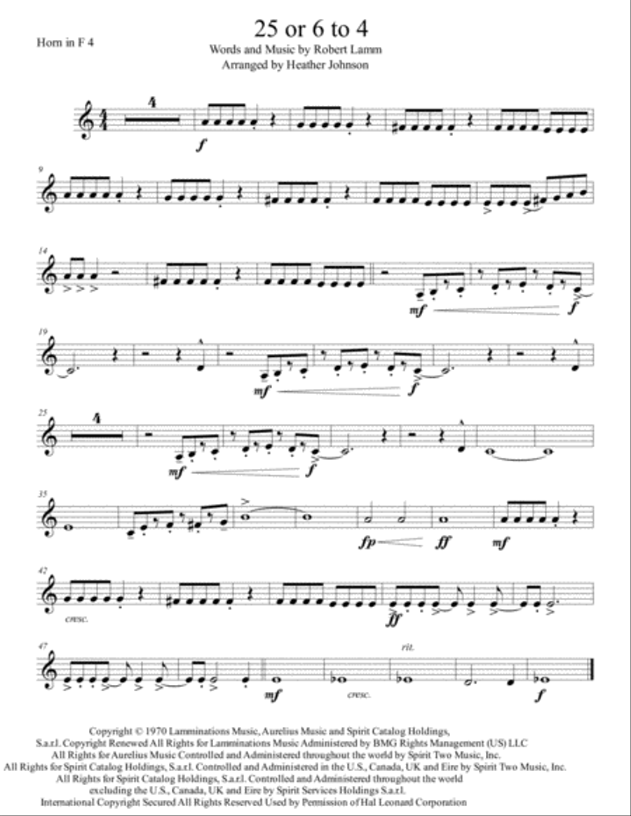 25 Or 6 To 4 Brass Ensemble scores gallery preview page 4