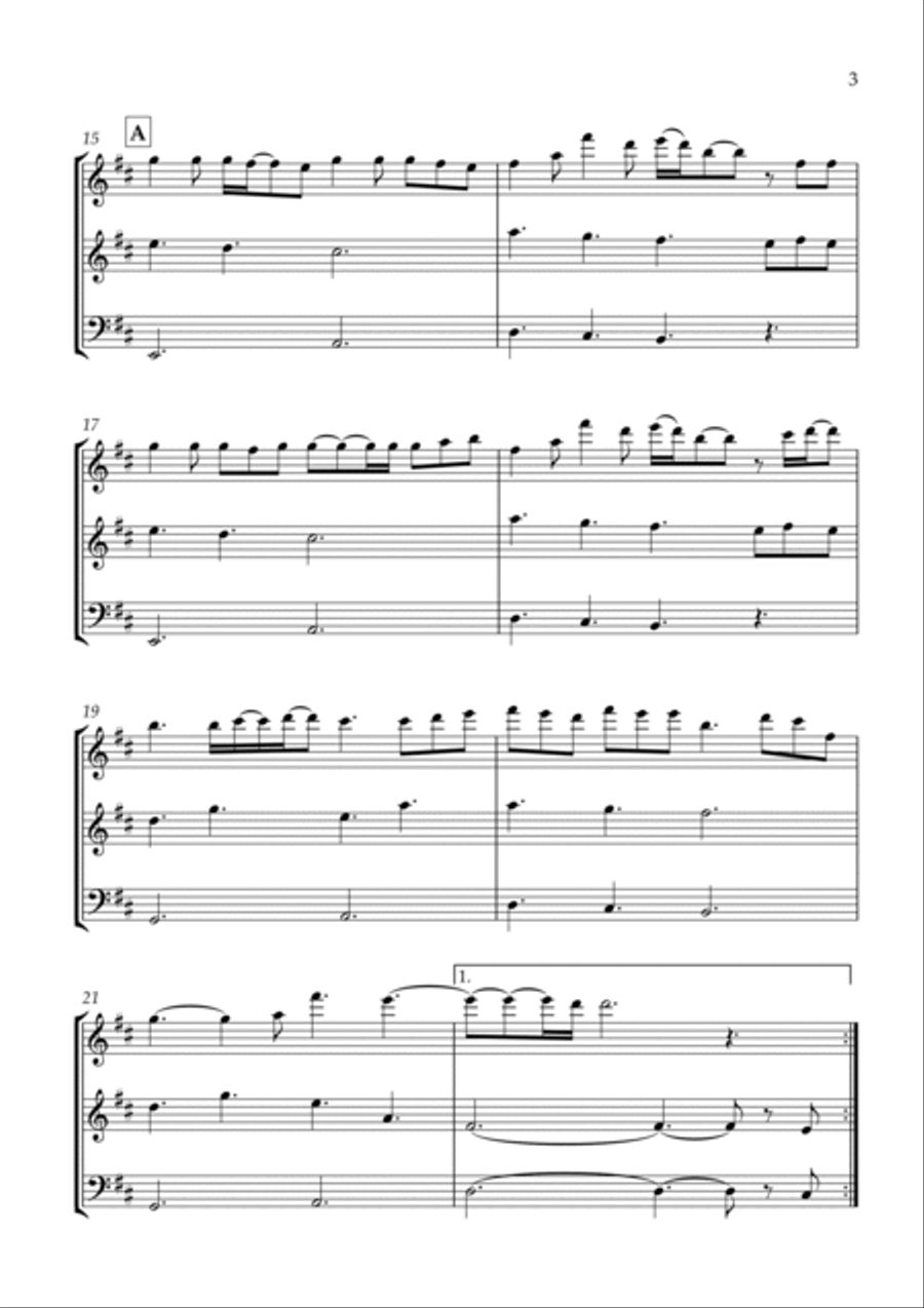 Glimpse Of Us Woodwind Trio scores gallery preview page 3