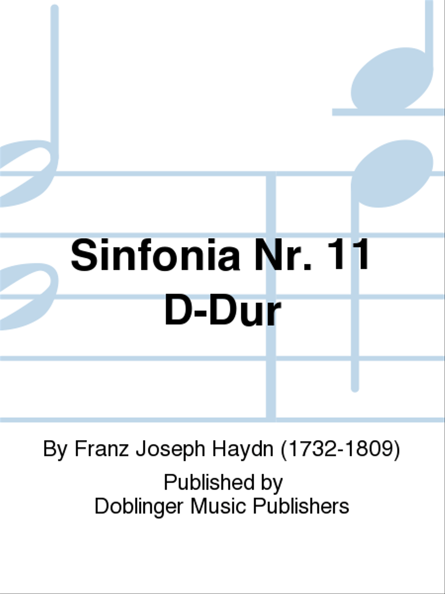 Sinfonia Nr. 11 D-Dur Orchestra scores gallery preview page 1