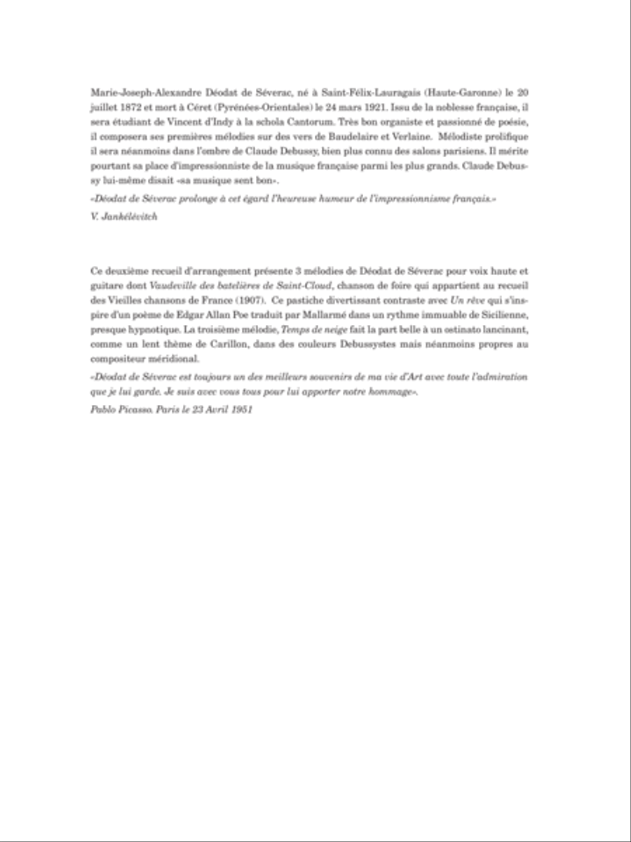 3 mélodies, vol. 2 3 mélodies, vol. 2 Classical Guitar scores gallery preview page 3
