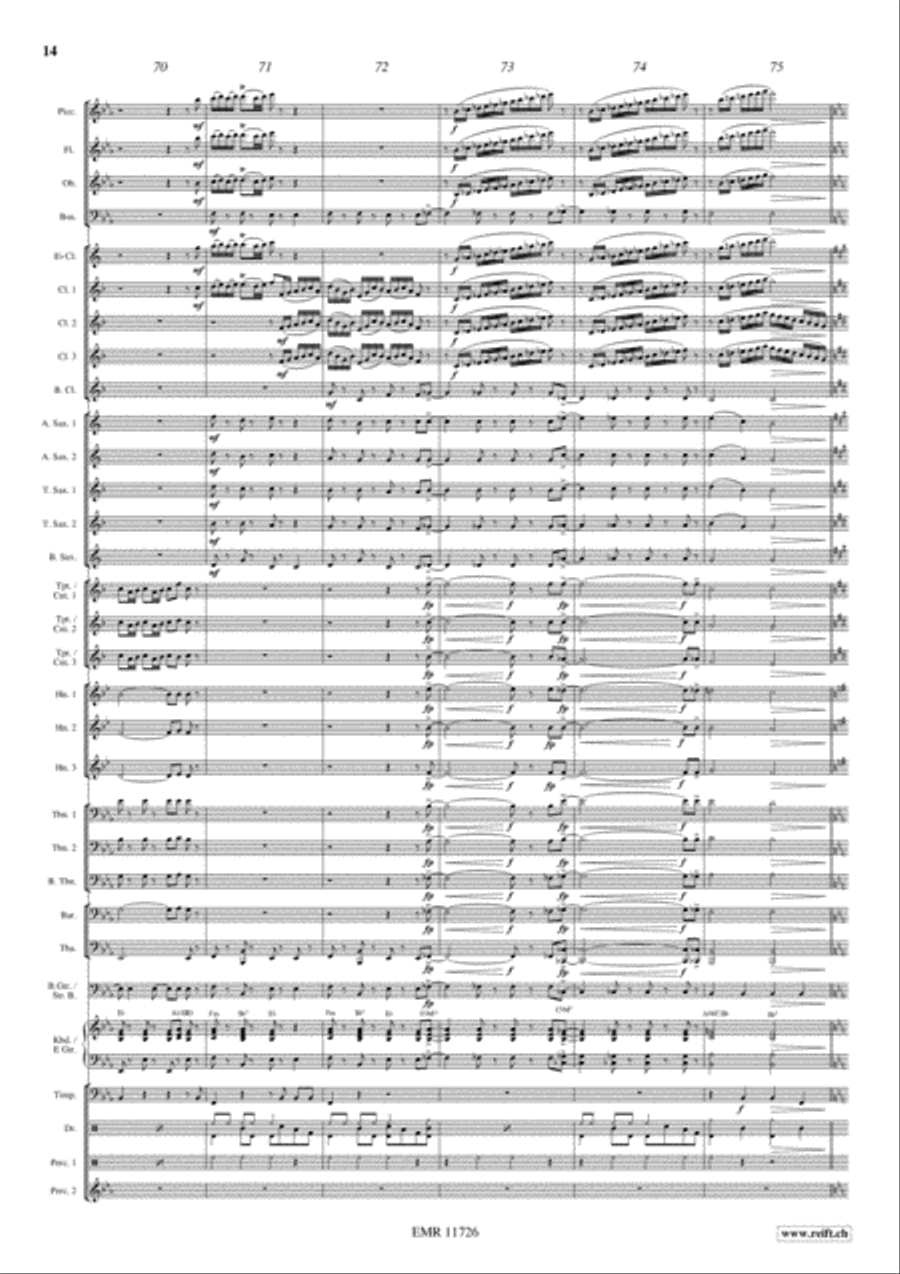 Rocky Bach Concert Band scores gallery preview page 15