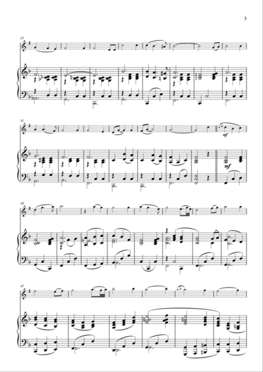 In The Garden - Clarinet & Piano Clarinet Solo scores gallery preview page 3
