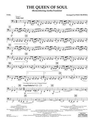 The Queen Of Soul (arr. Paul Murtha)- Conductor Score (Full Score) - Tuba