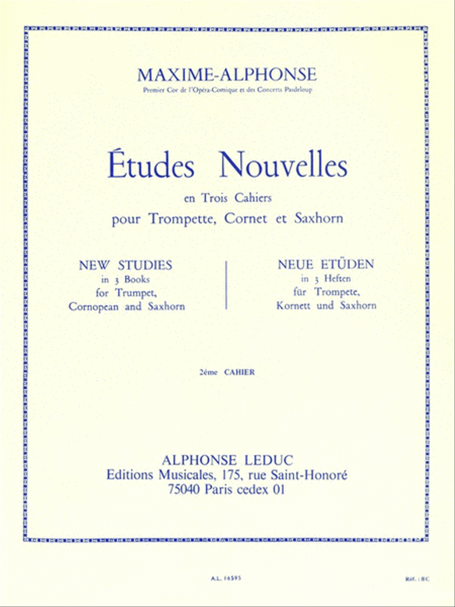 Etudes Nouvelles - Volume 2 Trumpet Solo scores gallery preview page 1