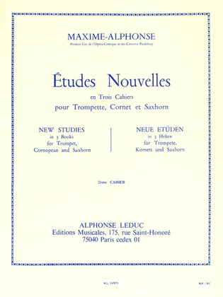 Book cover for Etudes Nouvelles - Volume 2