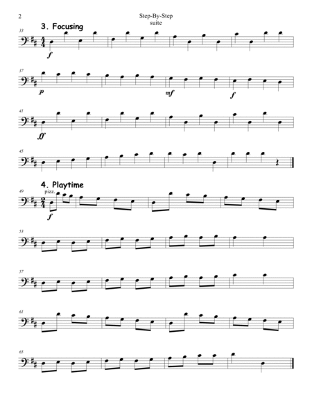 Step-by-Step. Suite for beginning string orchestra. SCORE & PARTS. image number null
