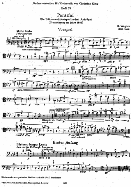 Orchesterstudien fur Violoncello, Heft 19