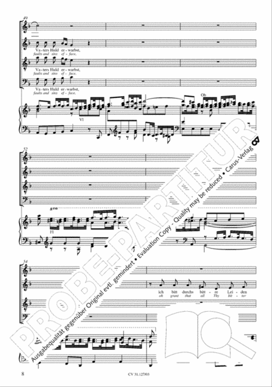 Thou who, a God, as man yet came (Herr Jesu Christ, wahr' Mensch und Gott) STB scores gallery preview page 13