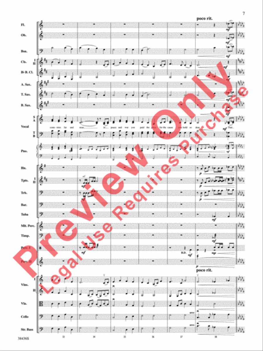Thank You, Soldiers Full Orchestra scores gallery preview page 8