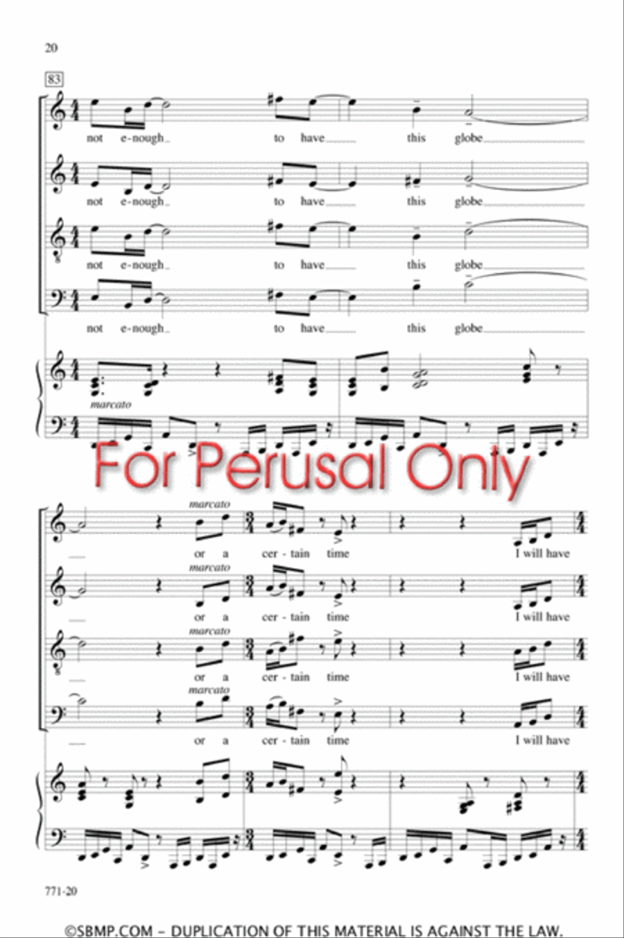 My Spirit Is Uncaged - SATB Octavo 4-Part scores gallery preview page 19