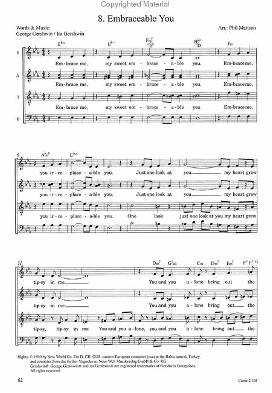 A Jazzy Dozen - Arrangements for Jazz and Pop Choir Choir scores gallery preview page 9