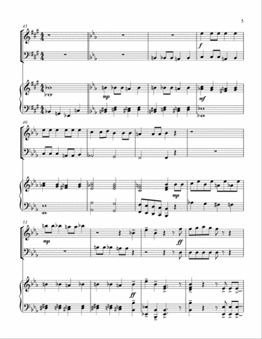 Bohemian Rhapsody Piano scores gallery preview page 6