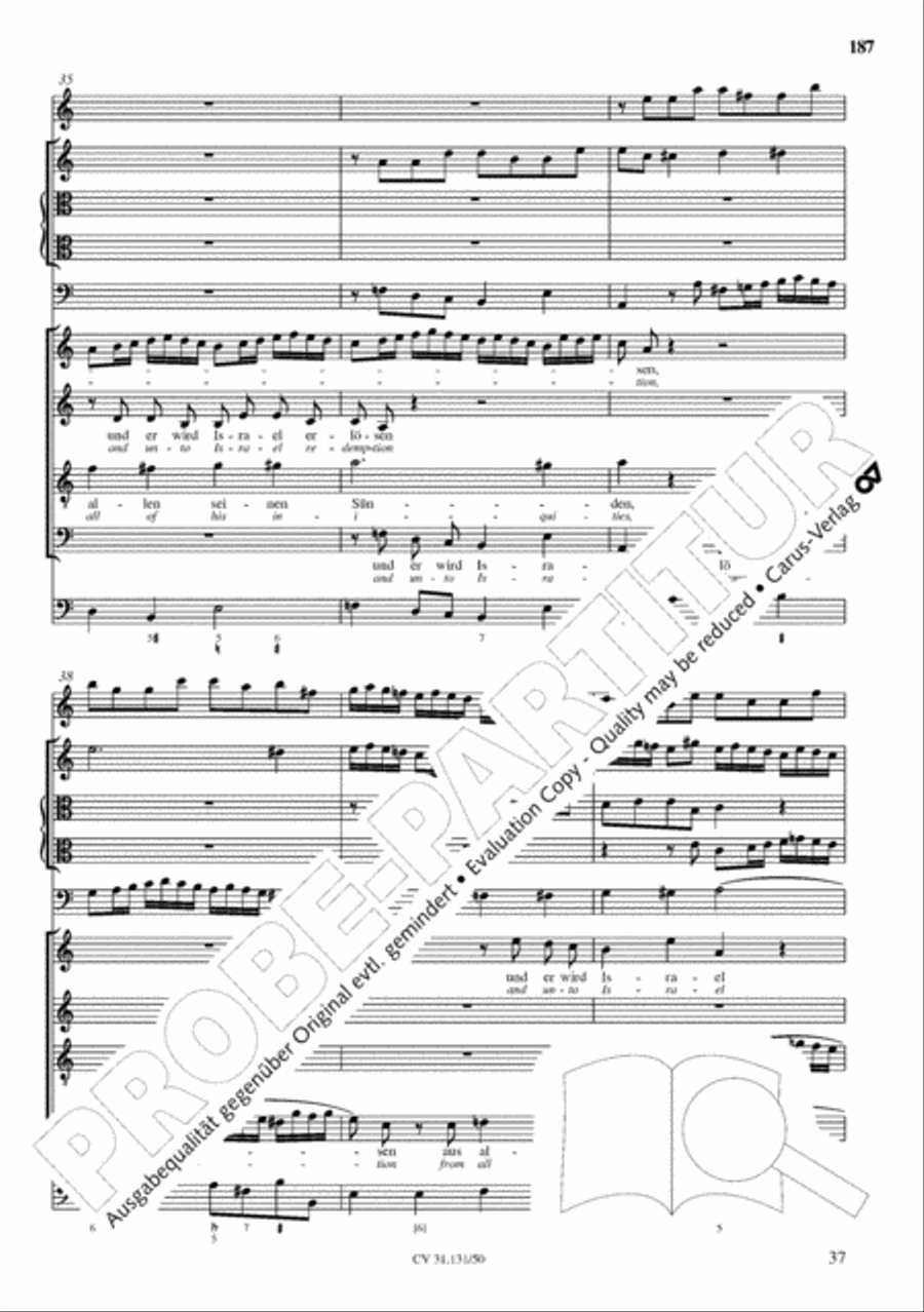 The Complete Sacred Vocal Works (Das geistliche Vokalwerk) Voice scores gallery preview page 188