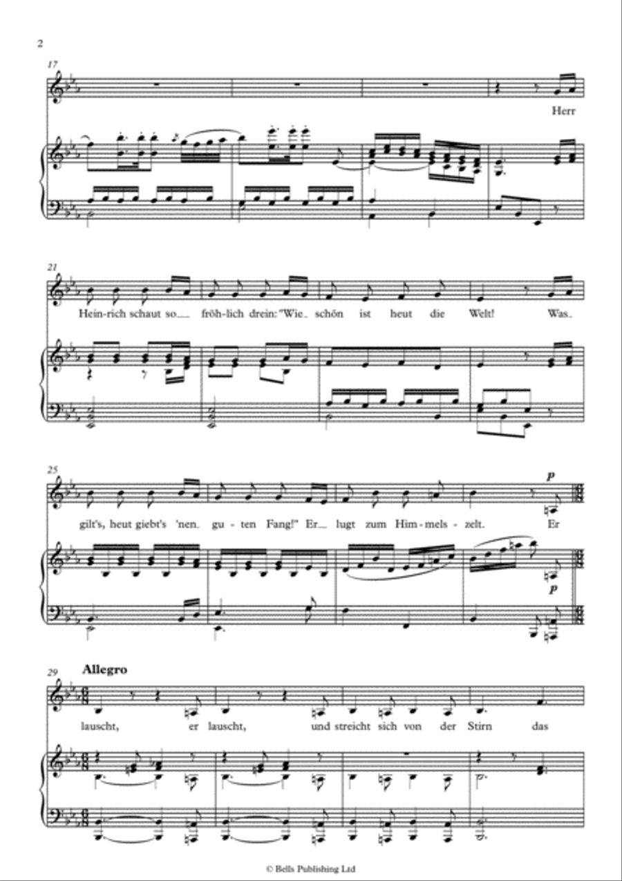 Heinrich der Vogler, Op. 56 No. 1 (E-flat Major) Voice Solo scores gallery preview page 2