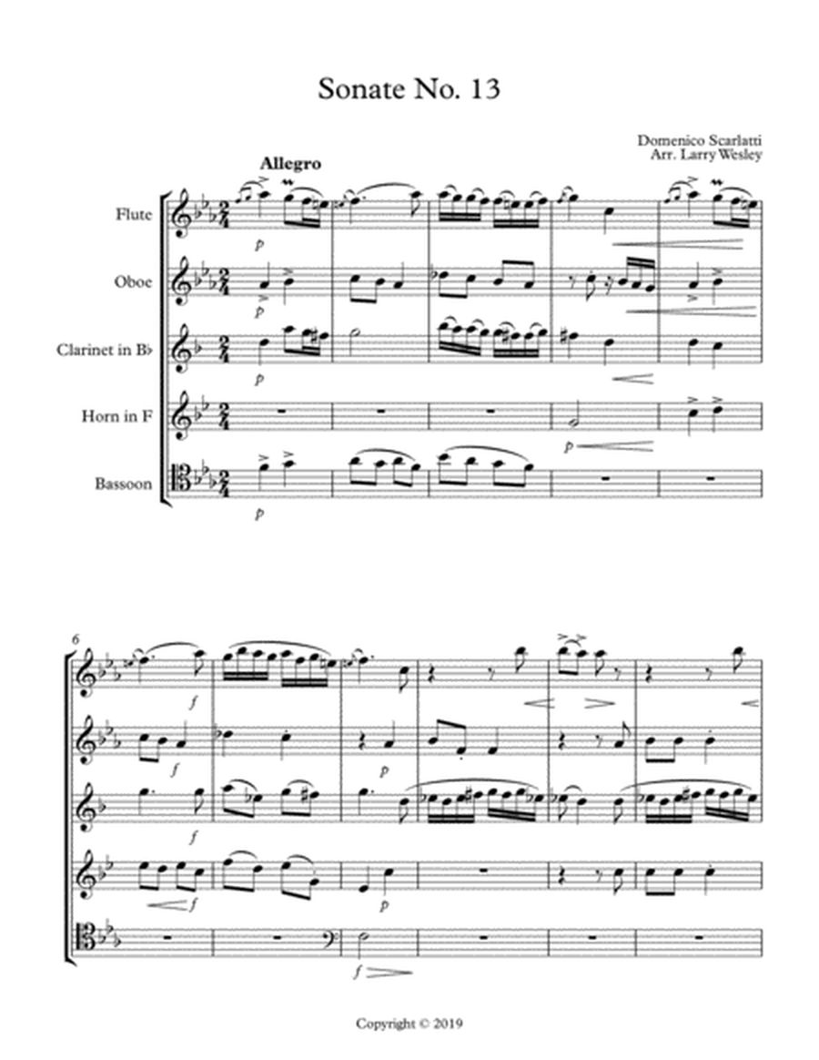 Scarlatti Sonate Nos. 13 & 23 image number null