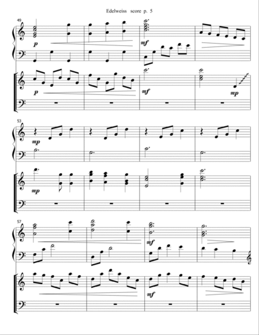 Edelweiss Harp scores gallery preview page 5