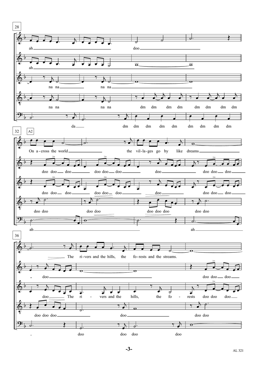 Walking In The Air Choir scores gallery preview page 3