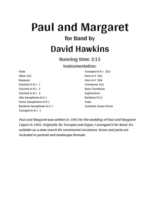 Paul and Margaret - Band