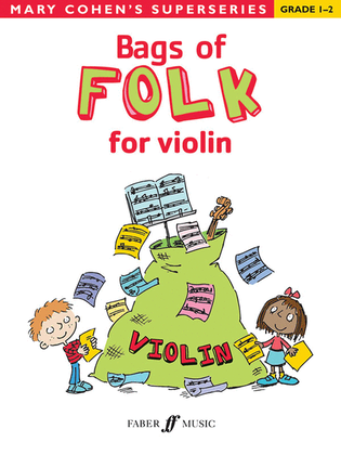 Book cover for Bags of Folk for violin