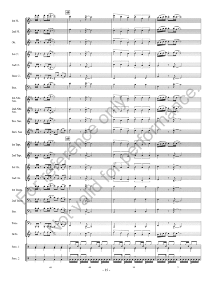 Partay! Concert Band scores gallery preview page 16