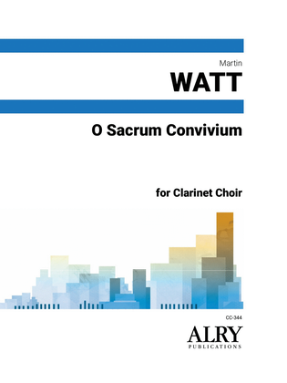 Book cover for O Sacrum Convivium for Clarinet Choir
