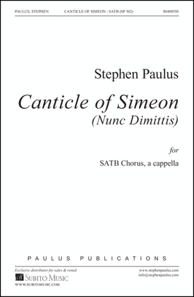 Book cover for Canticle of Simeon