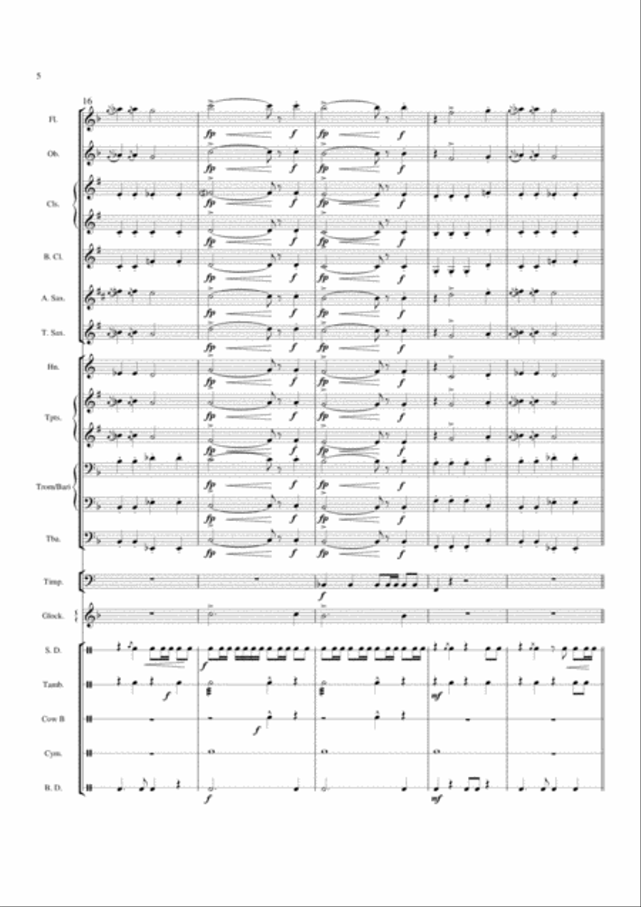 Backyard Blues - Score Backyard Blues - Score Concert Band scores gallery preview page 6