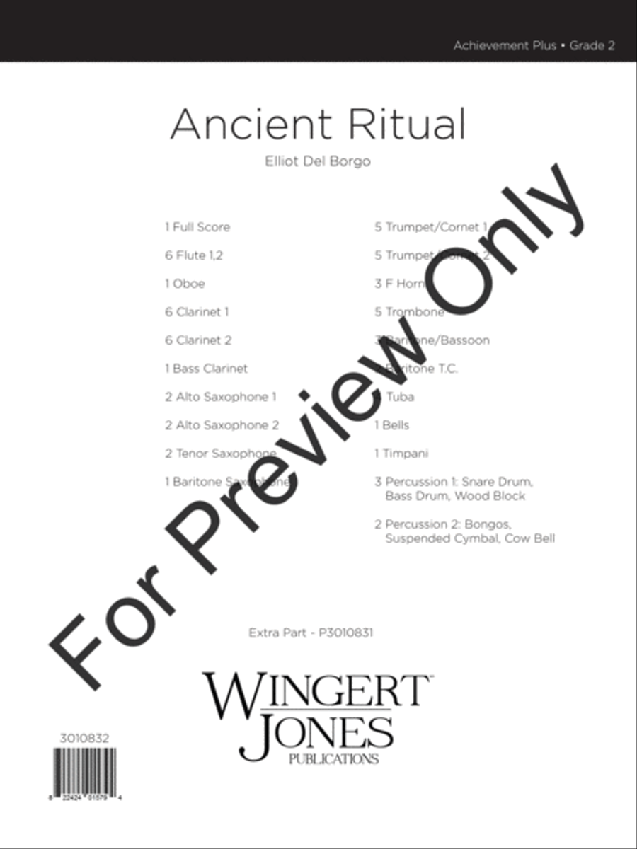 Ancient Ritual Ancient Ritual Concert Band scores gallery preview page 2