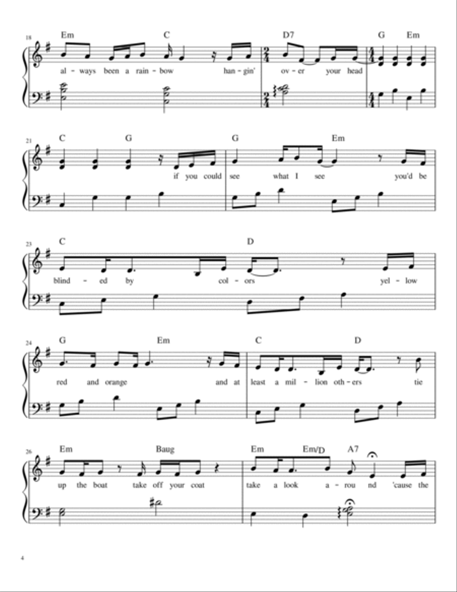 Rainbow Celtic Harp scores gallery preview page 4
