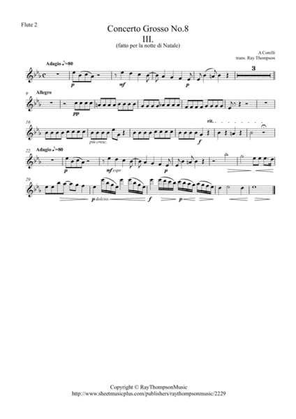 Corelli: Concerto Grosso Op.6 No.8 (Christmas Concerto) Mvt.III (Adagio/Allegro/Adagio) - symphonic image number null