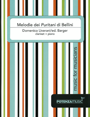 Book cover for Melodie dei Puritani di Bellini