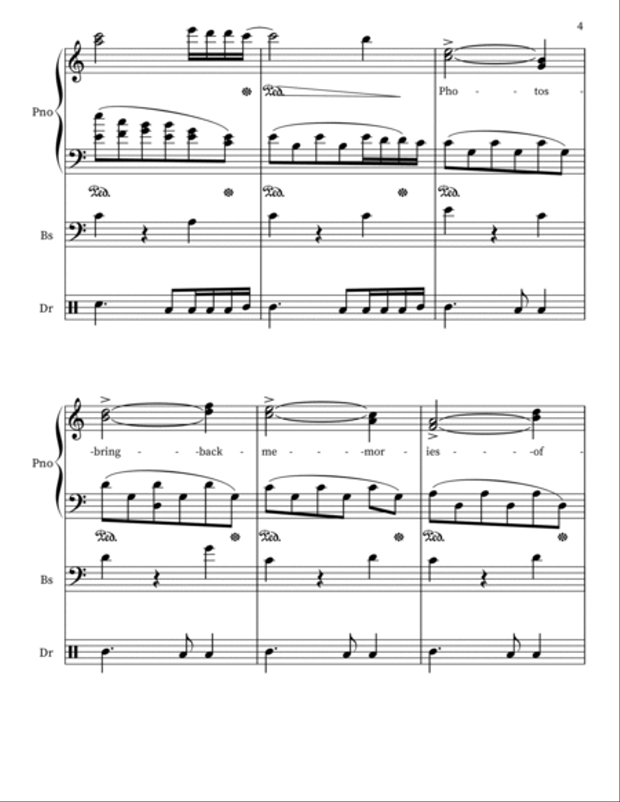Wishing You Were Here - Christmas Song Voice scores gallery preview page 4