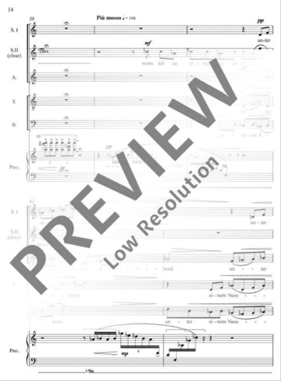 Sonderbare Bezauberung 4-Part scores gallery preview page 15