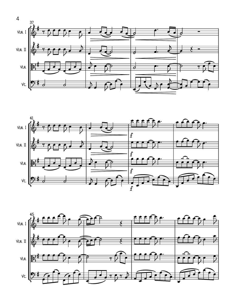 Shallow String Quartet scores gallery preview page 4