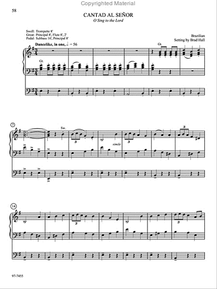 Hymn Prelude Library: Lutheran Service Book, Vol. 2 (BC) Organ scores gallery preview page 9