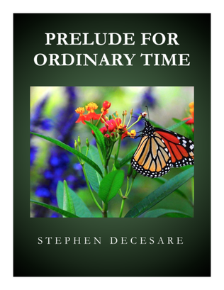 Book cover for Prelude For Ordinary Time