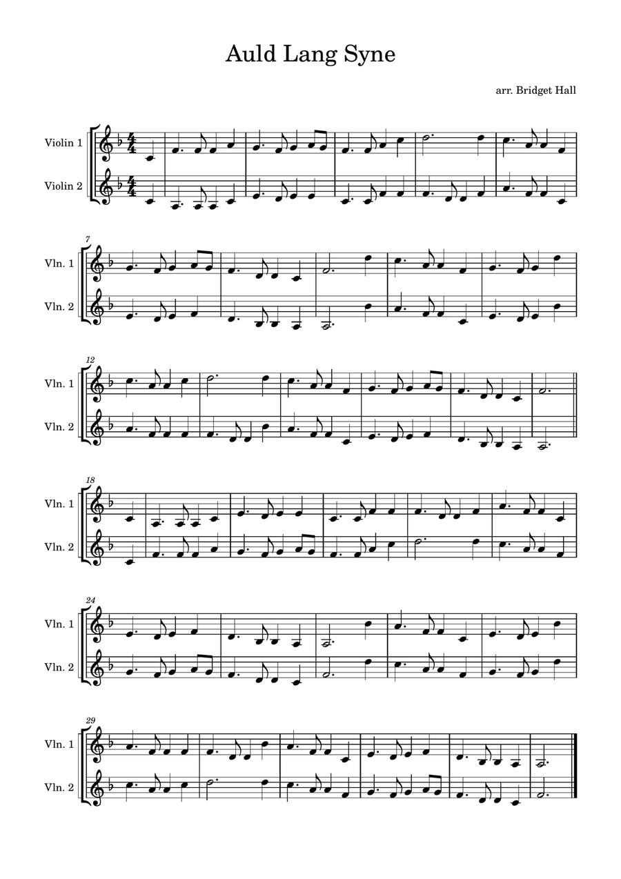 22 Christmas Duets for Violin String Duet scores gallery preview page 4